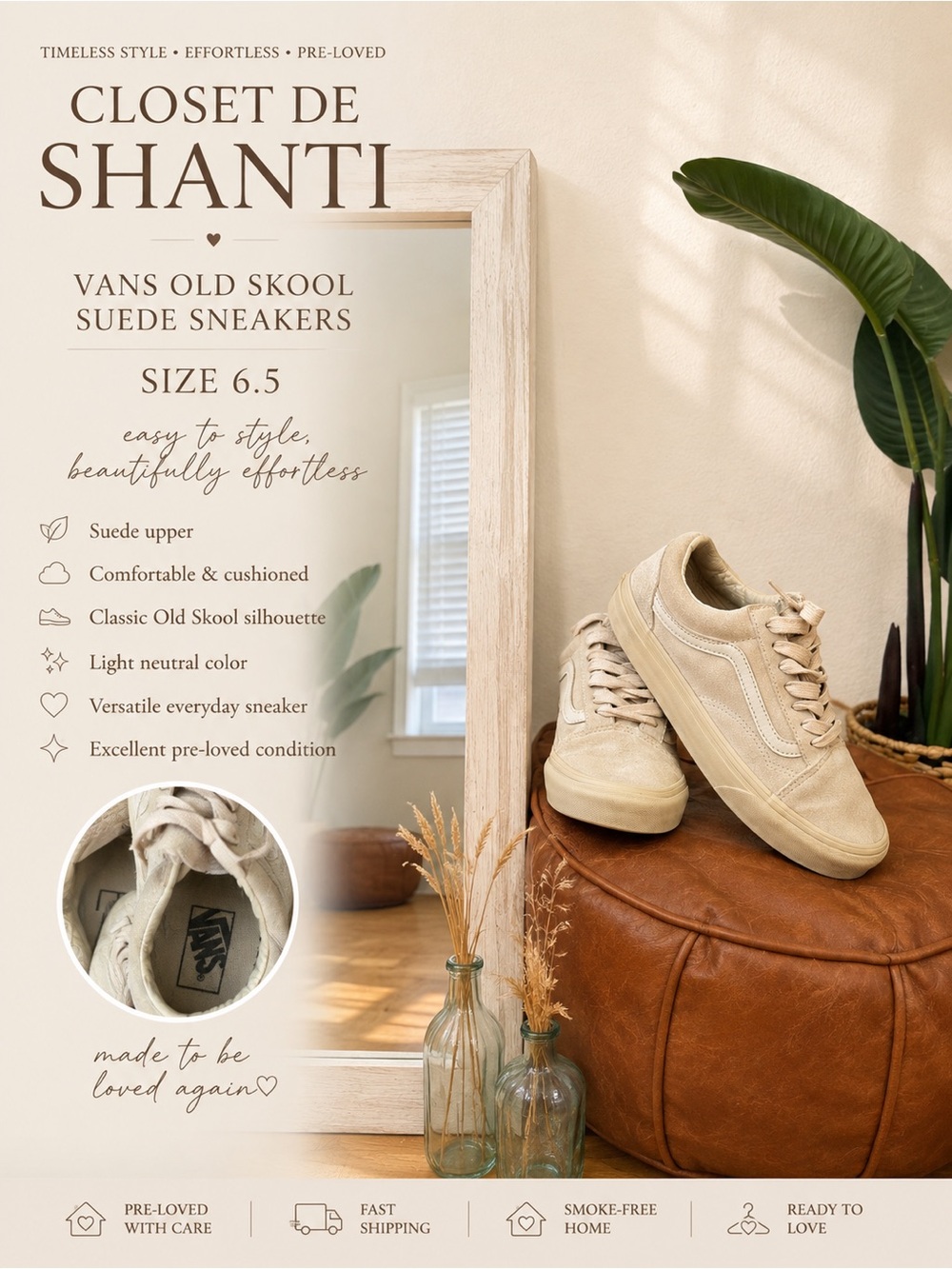 Vans Old Skool Suede Sneakers - Beige